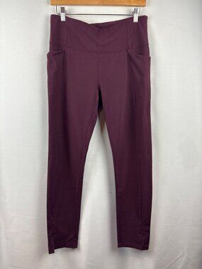 Women’s Athleta Medium Burgundy Leggings w/ Pockets